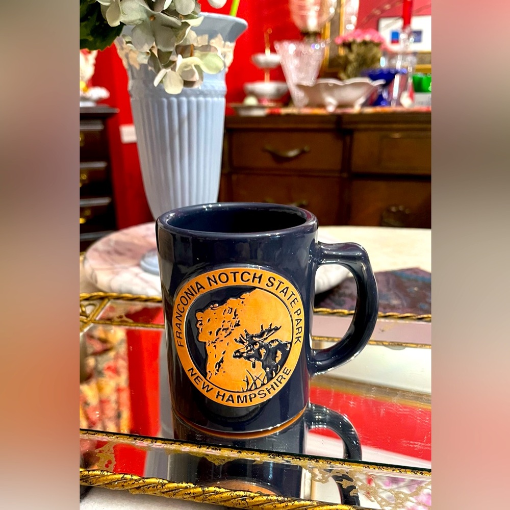 Frankoma USA Pottery Franconia Notch State Park New Hampshire Mug Coffee Tea